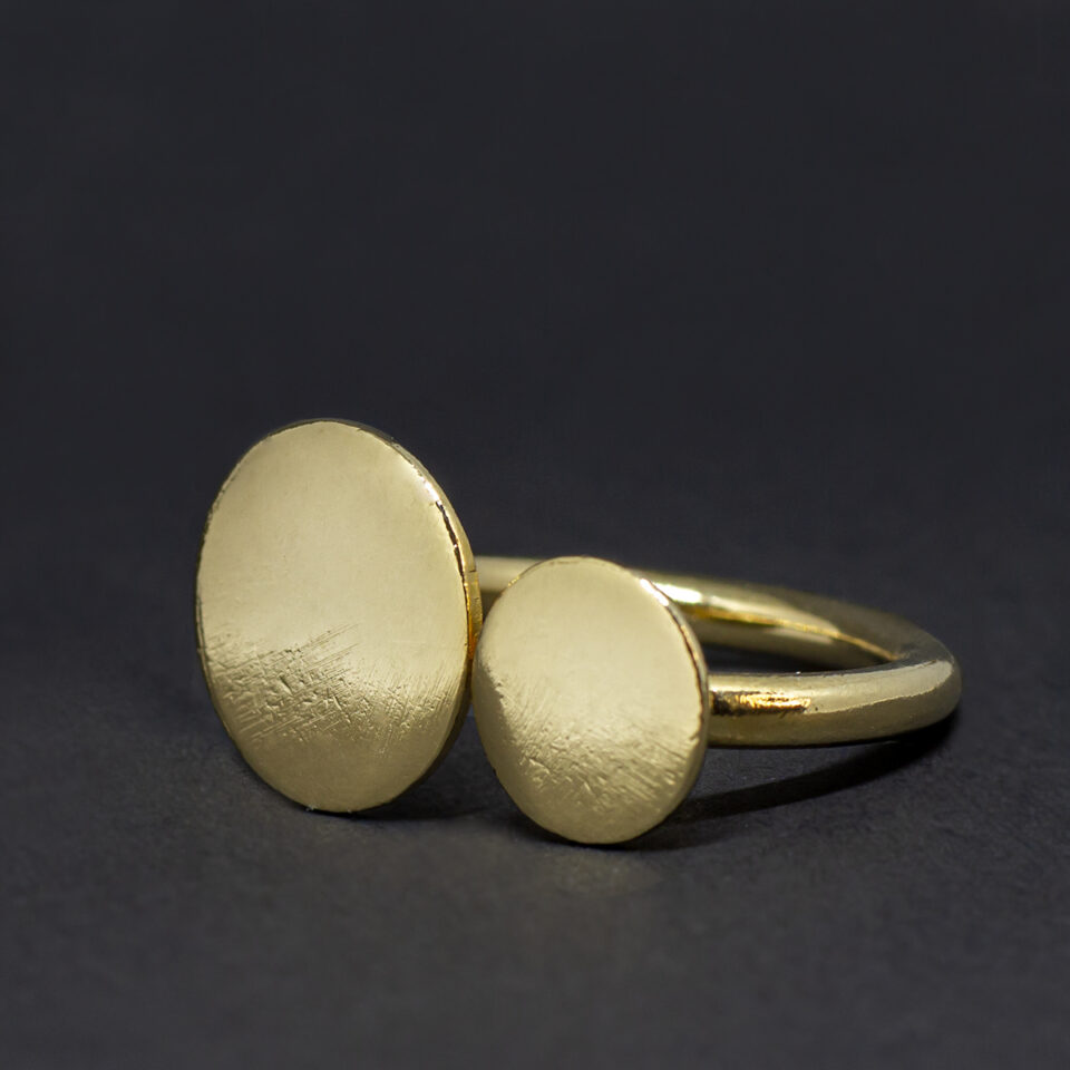 Twins Circle Ring gold