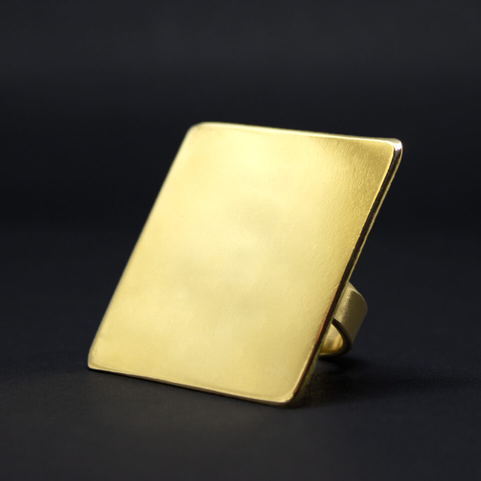 cube ring m gold